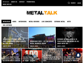 'metaltalk.net' screenshot