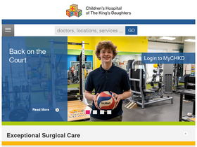 'chkd.org' screenshot