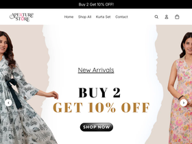 aperturestore.com homepage screenshot