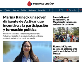 'misionescuatro.com' screenshot