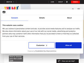 'themix.org.uk' screenshot