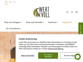 wertundvoll.ch homepage screenshot