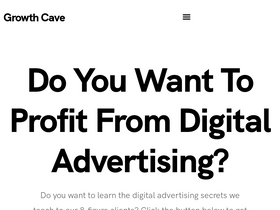 'growthcave.com' screenshot