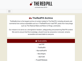 'theredarchive.com' screenshot