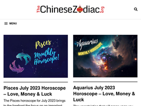 'thechinesezodiac.org' screenshot