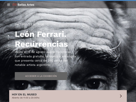 'bellasartes.gob.ar' screenshot