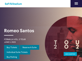 'sofistadium.com' screenshot