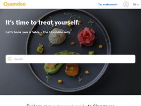 'quandoo.sg' screenshot