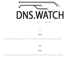 'dns.watch' screenshot