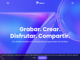 'hitpaw.es' screenshot