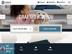 'carusohomes.com' screenshot