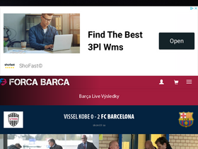 'forcabarca.sk' screenshot