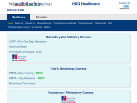 'healthandsafetygroup.com' screenshot