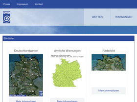 'wettergefahren.de' screenshot