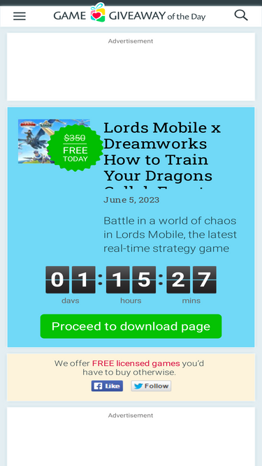 Game Giveaway of the Day – Lords Mobile