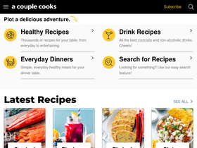 'acouplecooks.com' screenshot