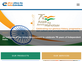 'eximbankindia.in' screenshot