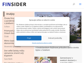 'finsider.sk' screenshot