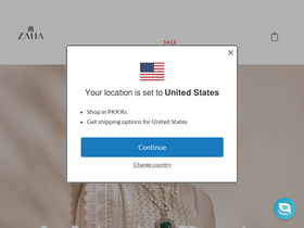 'zaha.pk' screenshot