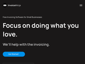 'invoiceninja.com' screenshot