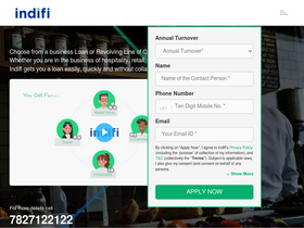 'indifi.com' screenshot