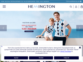 'hemington.com.tr' screenshot