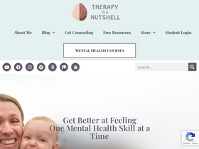 'therapyinanutshell.com' screenshot