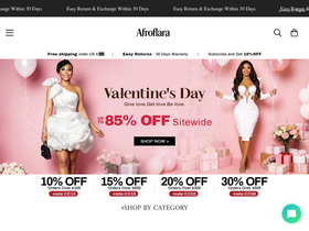 afroflara homepage screenshot