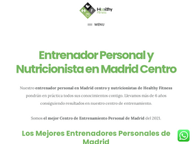 'healthyfitness.es' screenshot