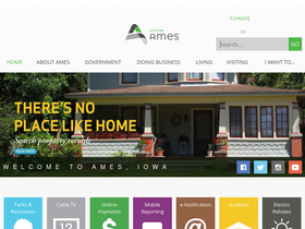 'cityofames.org' screenshot