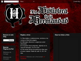 'labibliotecadelahermandad.blogspot.com' screenshot