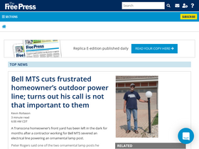'winnipegfreepress.com' screenshot