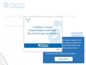 'sepaco.org.br' screenshot