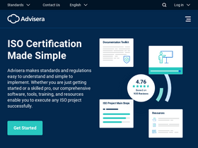 'advisera.com' screenshot