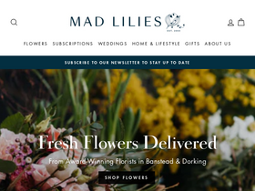 Mad Lilies website screenshot
