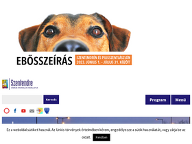 'szentendre.hu' screenshot