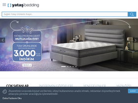 'yatasbedding.com.tr' screenshot