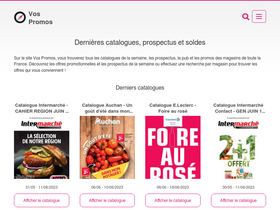 'vos-promos.fr' screenshot