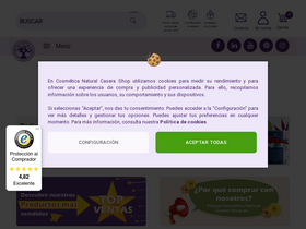 'cremas-caseras.es' screenshot