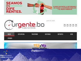 'urgente.bo' screenshot