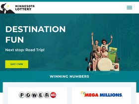 'mnlottery.com' screenshot