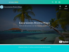 'excursionesrivieramaya.es' screenshot