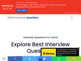 'onlineinterviewquestions.com' screenshot