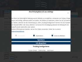 'saechsische-dampfschifffahrt.de' screenshot