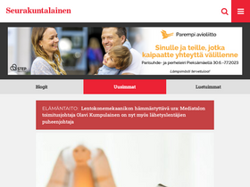 'seurakuntalainen.fi' screenshot