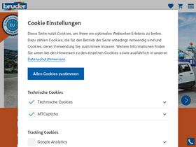 'bruder.de' screenshot