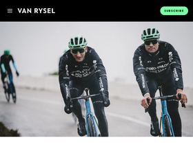 'vanryselcycling.com' screenshot