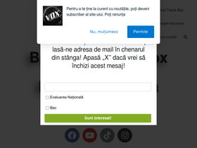 'voxvalachorum.ro' screenshot