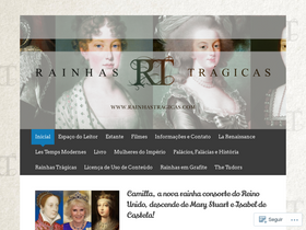 'rainhastragicas.com' screenshot
