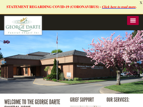 'dartefuneralhome.com' screenshot